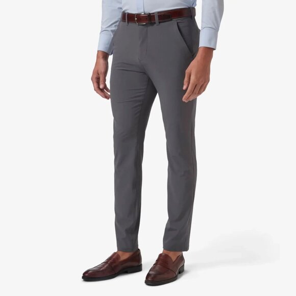 Mizzen + Main Charcoal Helmsman Four-way Stretch Chino Pant
